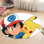 Alfombra bajada de cama Ash y Pikachu